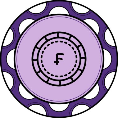 Franc Dengeli Profesyonel Markalaşma Grafik Sembolü