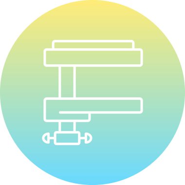 Bench Vise Profesyonel Temiz Düz Grafik Özelliği