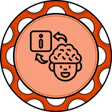 Beyin Bilgileri Belirgin Profesyonel Yaratıcı Grafik Elementi