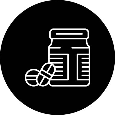 İlaç Şişe Premium Dengeli Ürün Tasarımı Nesnesi