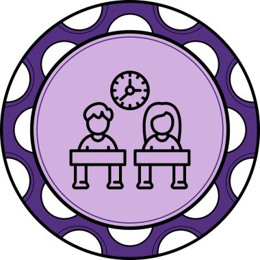 Sınıf arkadaşları Modern Dengeli Markalaşma Vektörü Sembolü