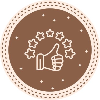 Müşteri Yıldızı Derecelendirme Özel Yenilikçi Marka Tasarımı Düzeni