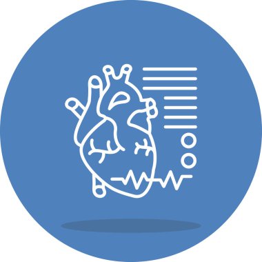 Bradikardi Asgari Düz Vektör İllüstrasyonu