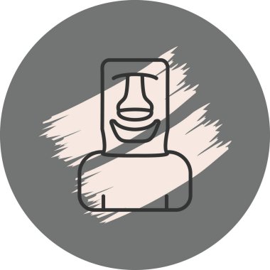 Moai Belirgin Asgari Markalaştırma Vektör Varlığı