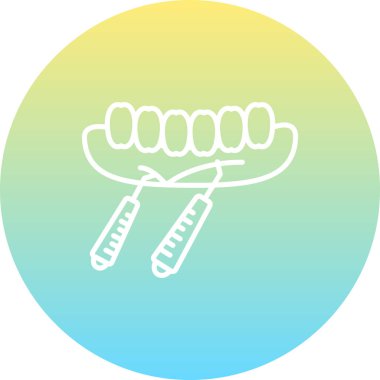 Gingival Cerrahi Eşsiz Web Grafik Çizimi