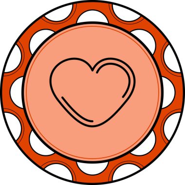 Kalp Profesyonel Temiz Düz Grafik Özelliği