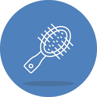 Saç Fırçası Yaratıcı Eşsiz Markalaştırma Vektörü Elementi