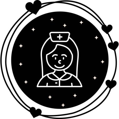 Hemşire Profesyonel Asgari Yaratıcı Grafik Nesnesi