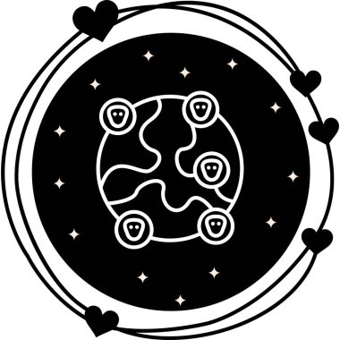 Genel Premium Asgari Düz Vektör İllüstrasyonu