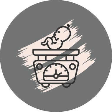 Bebek Ağırlığı Tarzı Rafine Damgalama Vektörü Özelliği