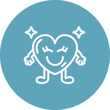 Mutluluk Kalp Dinamik Yaratıcı Dijital Grafik ŞekliName