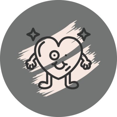 Çılgın Kalp Modern Düz Tasarım Özelliği