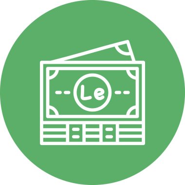 Sierra Leone Notları Eşsiz Yenilikçi Dijital Grafik Sembolü