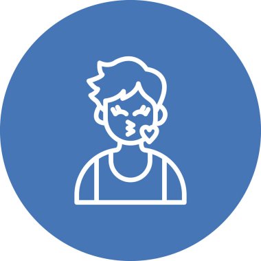 Kiss Boy Stili Damgalama Vektörü Özelliği