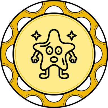 Şaşırmış Yıldız Dengeli Profesyonel Düz Sanat Düzeni