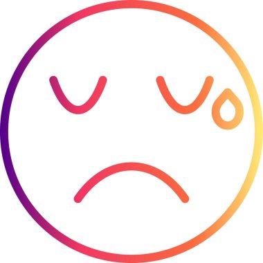 emoji simgesi, web kullanımı için basit tasarım vektör çizimi