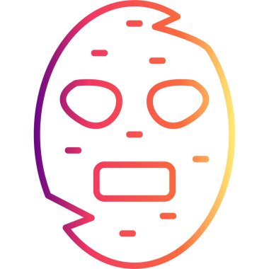 Sayfa Maskesi Web simgesi vektör çizimi