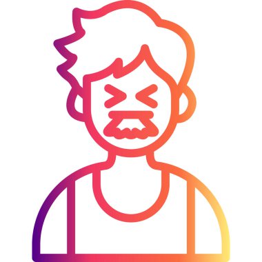 Çocuk Kusuyor Premium Dengeli Ürün Tasarımı Nesnesi