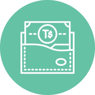 Tonga Cüzdanı Minimum Yüksek Çözünürlüklü Vektör Düzeni