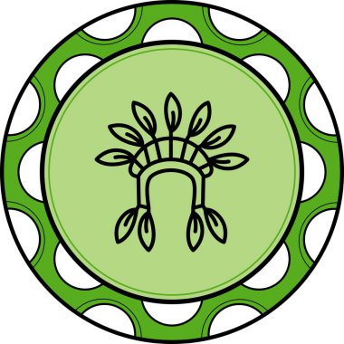 Yerel Şapka simgesi, etnik kostüm unsuru