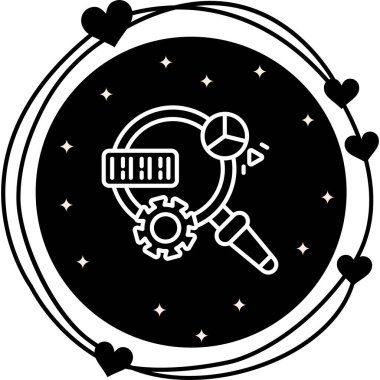 Doğal Dil Satırı Düz Simgesi