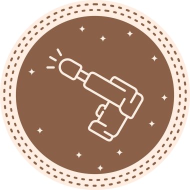 Isı Silahı Yüksek Çözünürlük Minimum Vektör Tasarımı