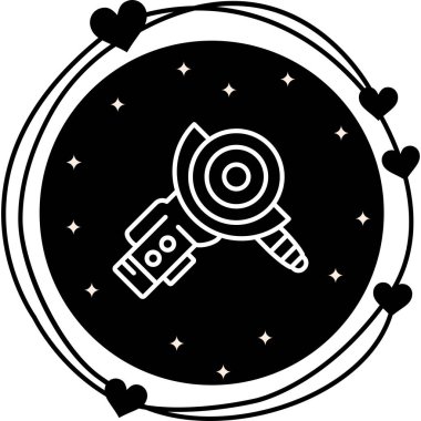 Öğütücü simgesi basit düz illüstrasyon