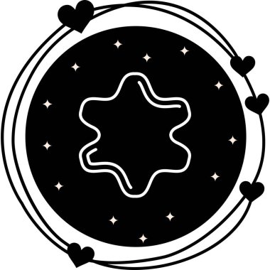 Yıldız patlaması Web Simgesi, Basit İllüstrasyon