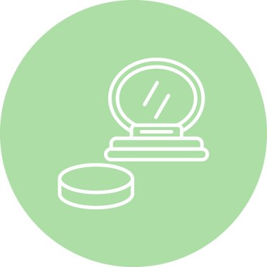 Kompakt Ayna Sofistike Temiz Ürün Grafik ŞekliName