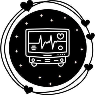 Sağlık İzleme Dinamik Yaratıcı Dijital Grafik Şekli