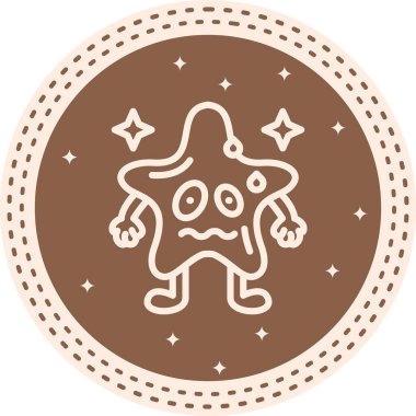 Gergin Yıldız Dengeli Yenilikçi Ürün Grafik Elementi