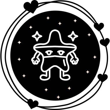 Ninja Yıldızı Dengeli Yenilikçi Ürün Grafik Elementi