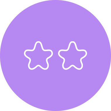 İki Yıldız Derecelendirme Dinamik Yaratıcı Dijital Grafik ŞekliName