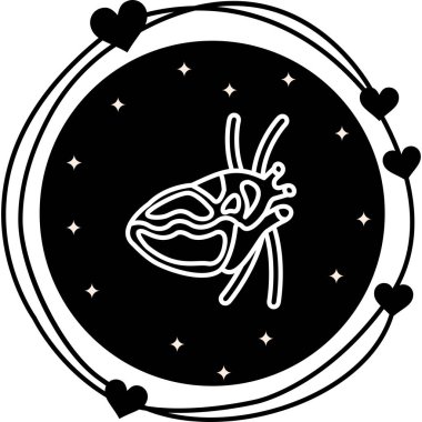 kalp atrium simgesi, vektör çizimi basit tasarım