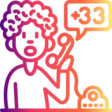 Korsika telefon kodu, erkek ikonu arıyor.