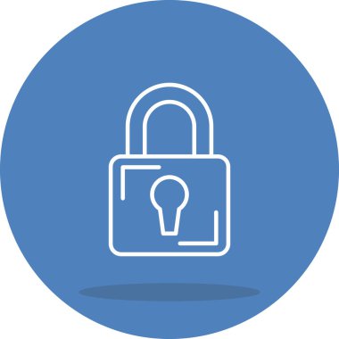 kilit web simge vektör çizim