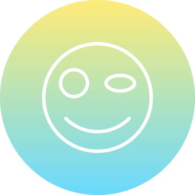 emoji simgesi, web kullanımı için basit tasarım vektör çizimi