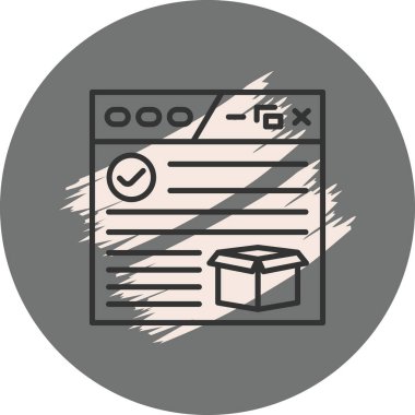 ürün web simgesi vektör illüstrasyonu