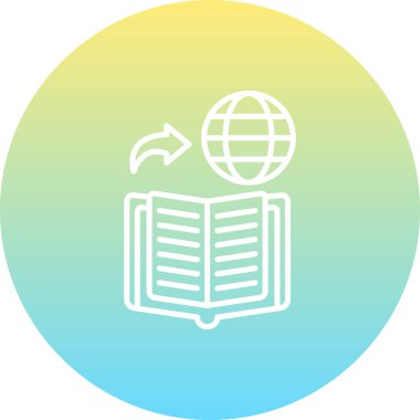 Dil Kitabı Zarif Çağdaş Dijital Grafik Özelliği