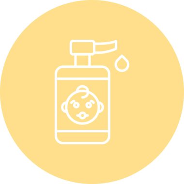 Bebek Deri Bakımı Yüksek Çözünürlüklü Düz Tasarım Sembolü