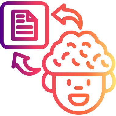 Beyin Dosyası Özelleştirilmiş Özel Vektör Sanatı Nesnesi