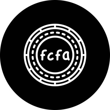 Orta Afrika Bozuk Para Yüksek Çözünürlüklü Vektör Düzeni