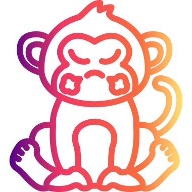 Buharlı Maymun Modern Dijital Sanat Özelliği