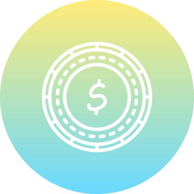 Filistin Madeni Parası Çağdaş Düz Vektör Özelliği