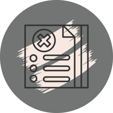 Belge Simgesi. Web Kullanımı için Basit Vektör İllüstrasyonu.