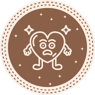 Korkulu Kalp Premium Temiz Dijital Sanat Düzenlemesi