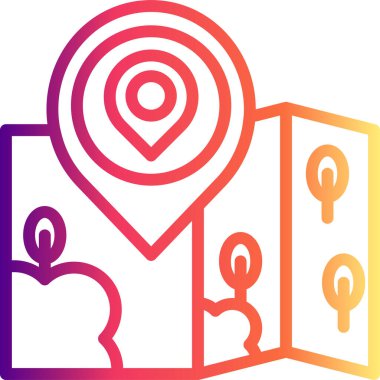 konum web simgesi vektör illüstrasyonu