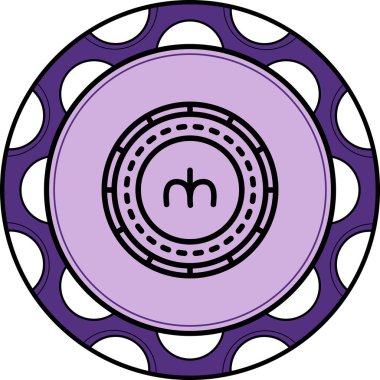 Türkmenistan Madeni Parası Belirgin Vibrant Dijital Grafik Özelliği