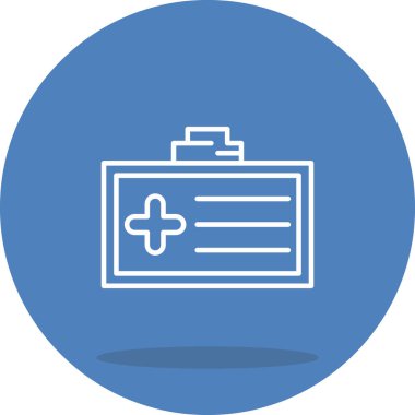 Tıbbi Kimlik Kartı Biçimli Markalaştırma Vektörü Özelliği