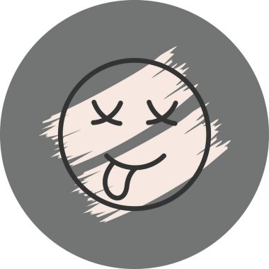 emoji simgesi, web kullanımı için basit tasarım vektör çizimi